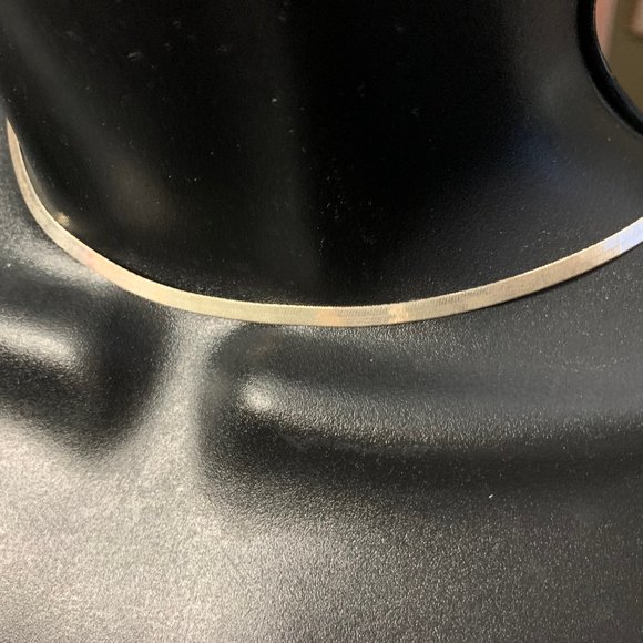 Sterling Herringbone Necklace - Picture 3 of 9